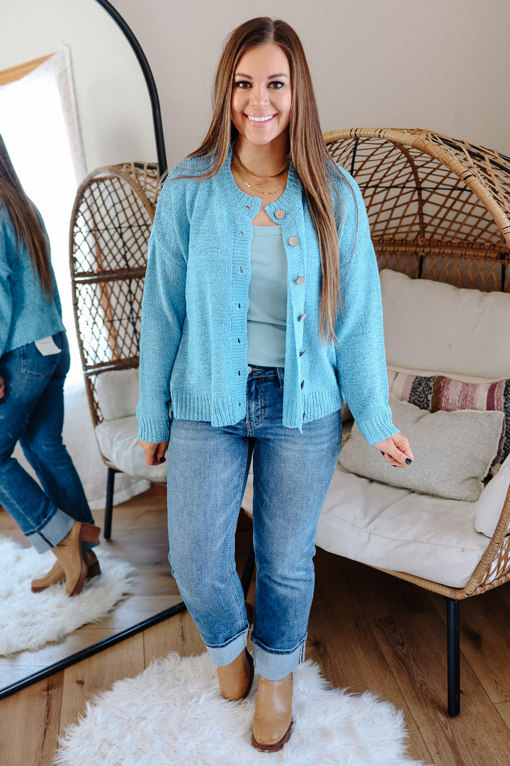 Cove Button Up Cardigan - Coastal
