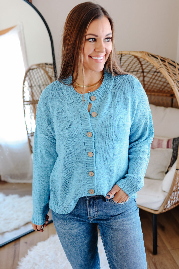 Cove Button Up Cardigan - Coastal