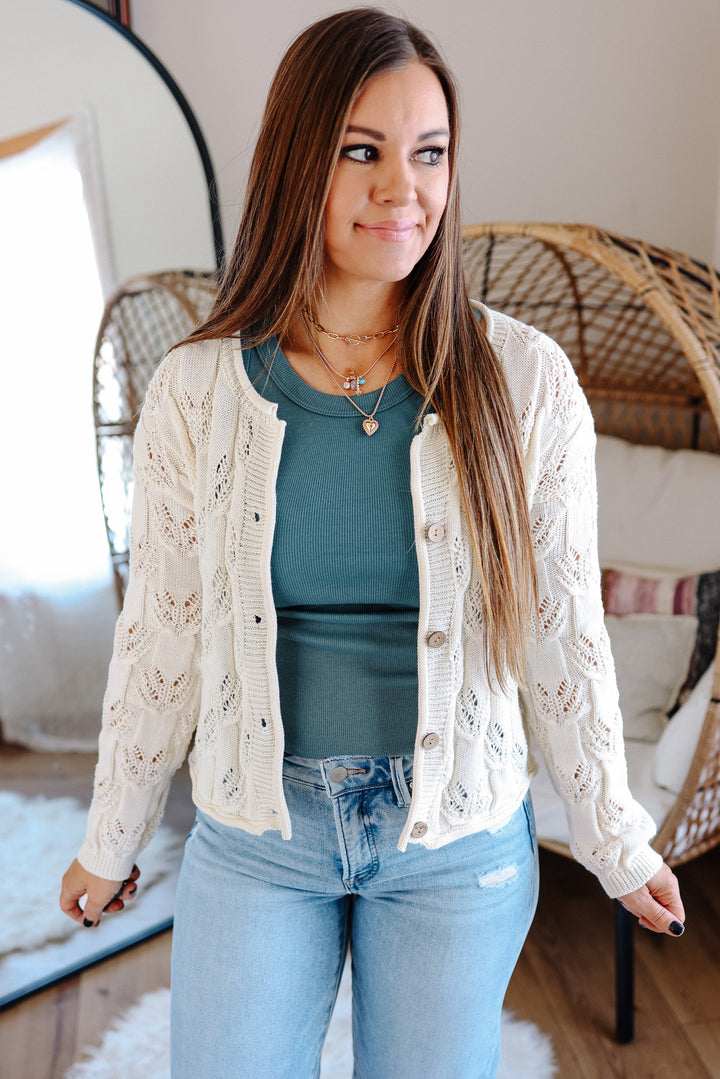Lennox Weave Button Down Cardigan
