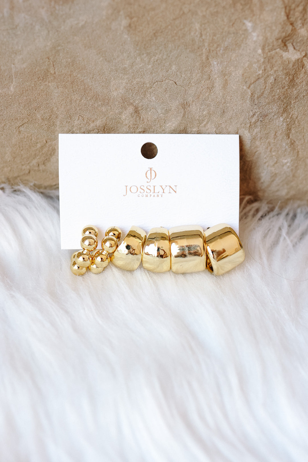 Multi Classic Trio Hoop Stud Earrings