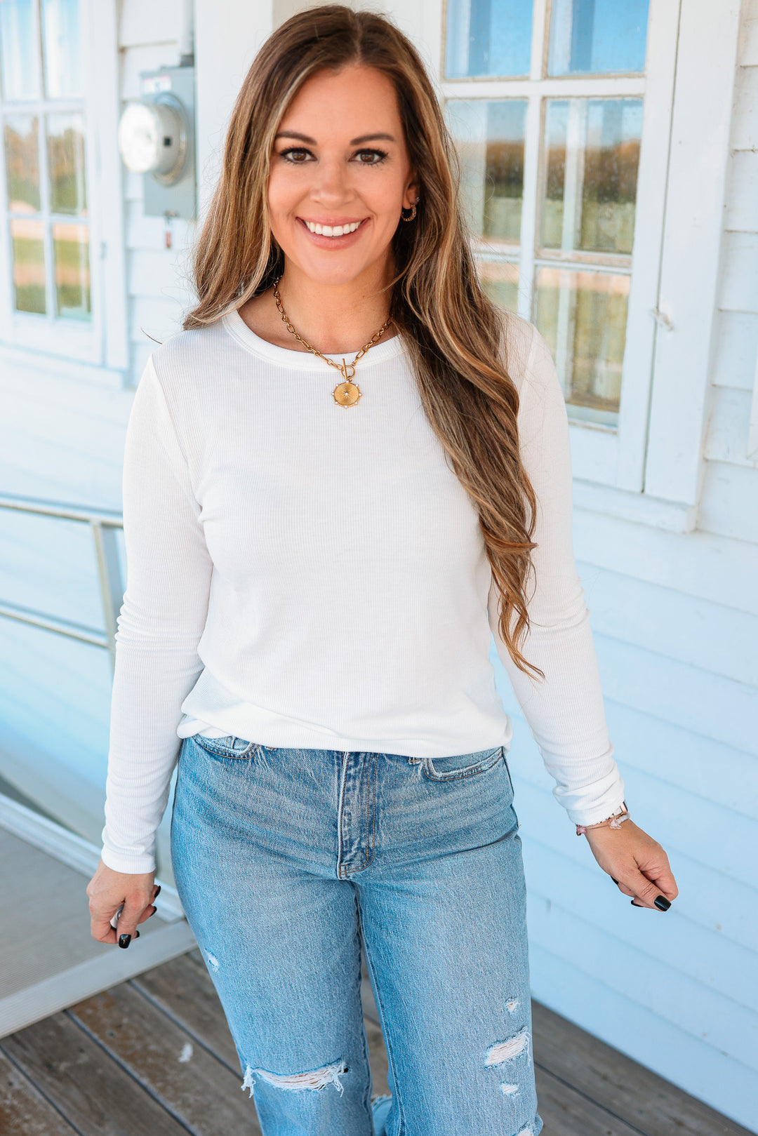 The Everyday Baby Ribbed Top - Ivory