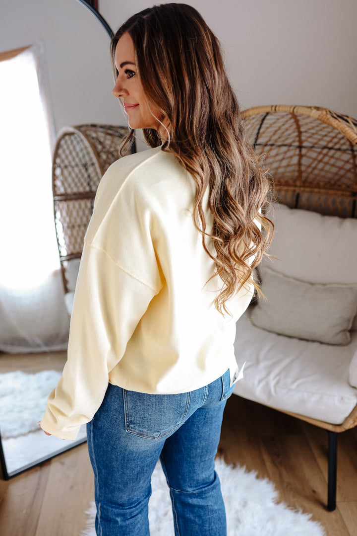 Ivy Soft Touch Knit Pullover - Lemon