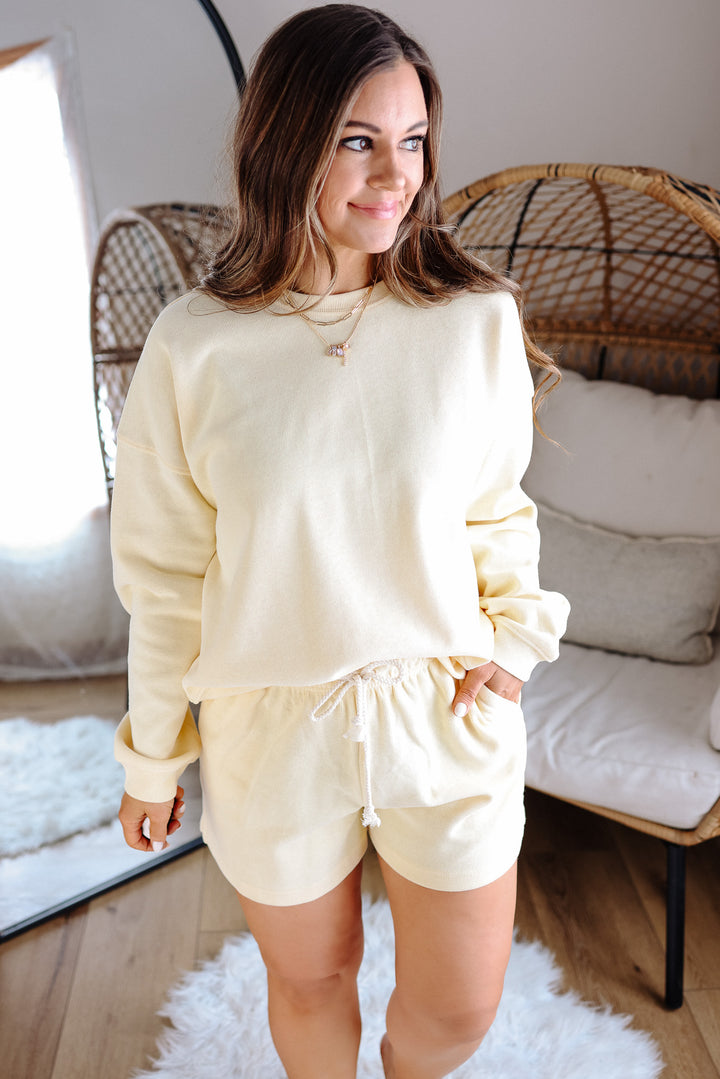 Ivy Soft Touch Knit Pullover - Lemon