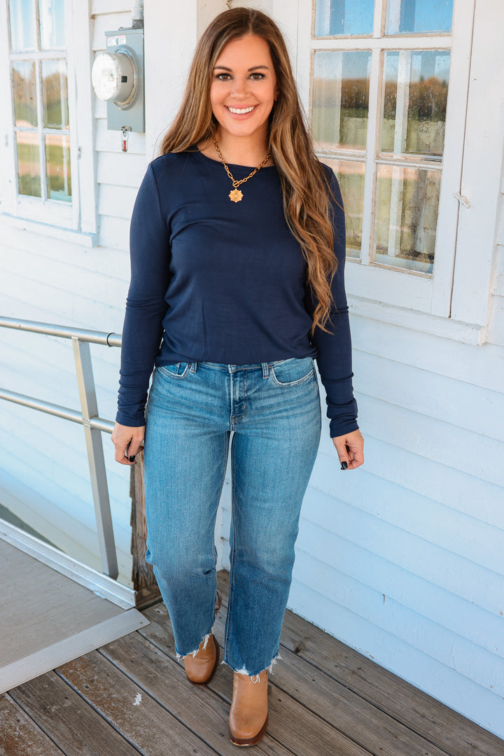 The Essential Long Sleeve - Navy