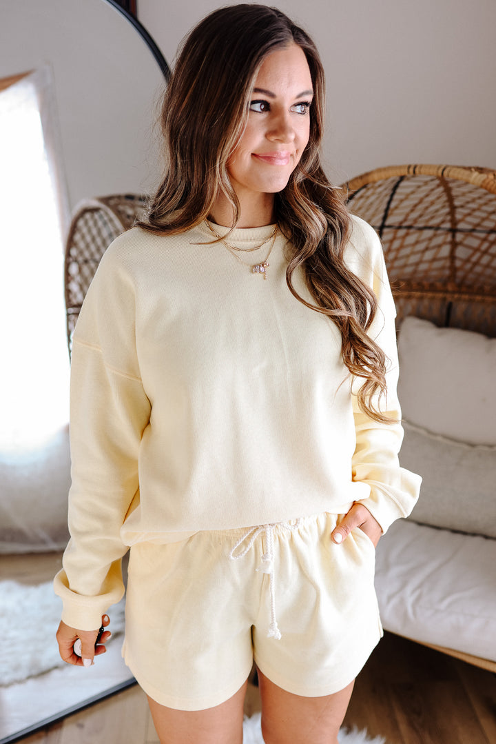 Ivy Soft Touch Knit Pullover - Lemon