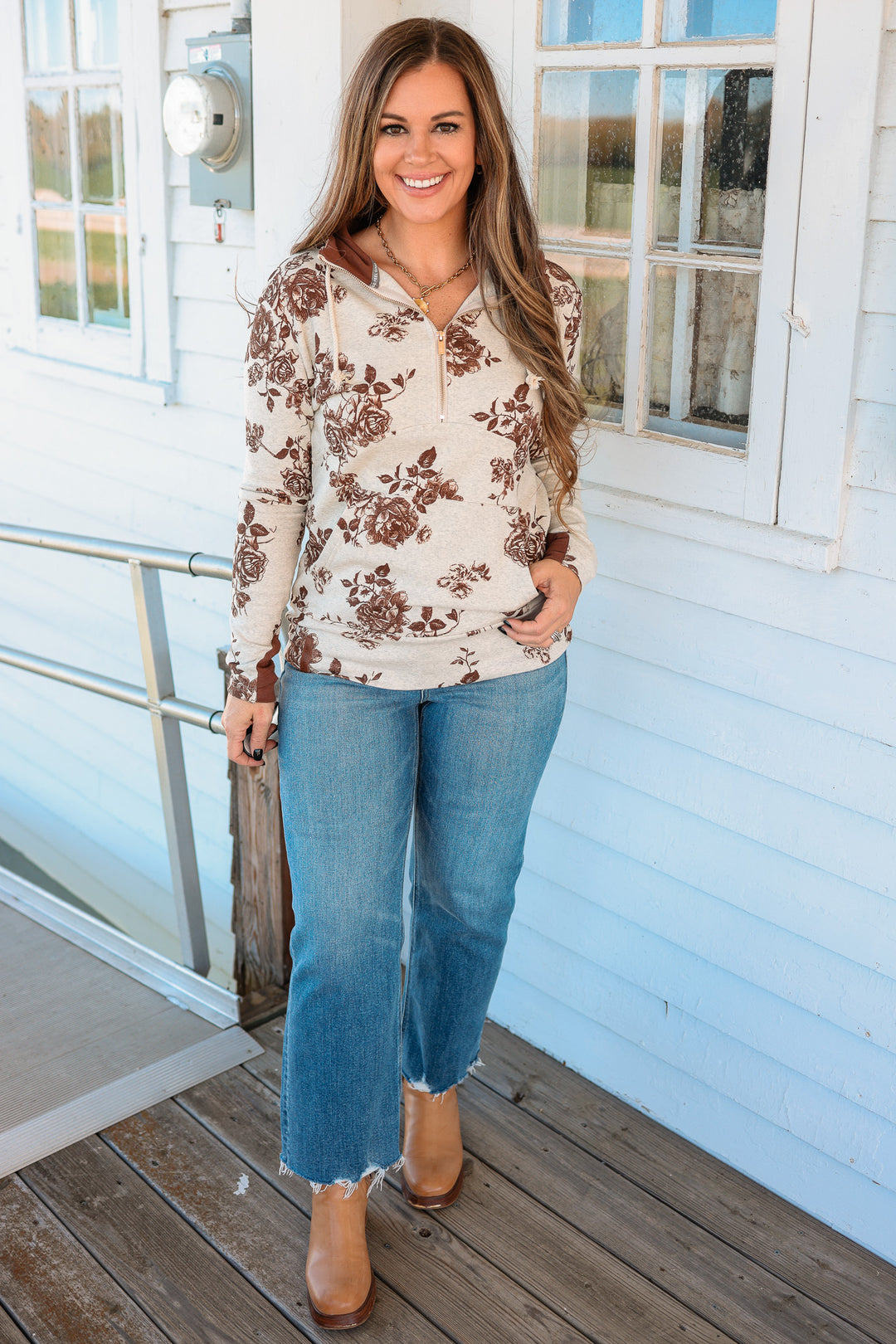 HalfZip Sweatshirt - Love Letter