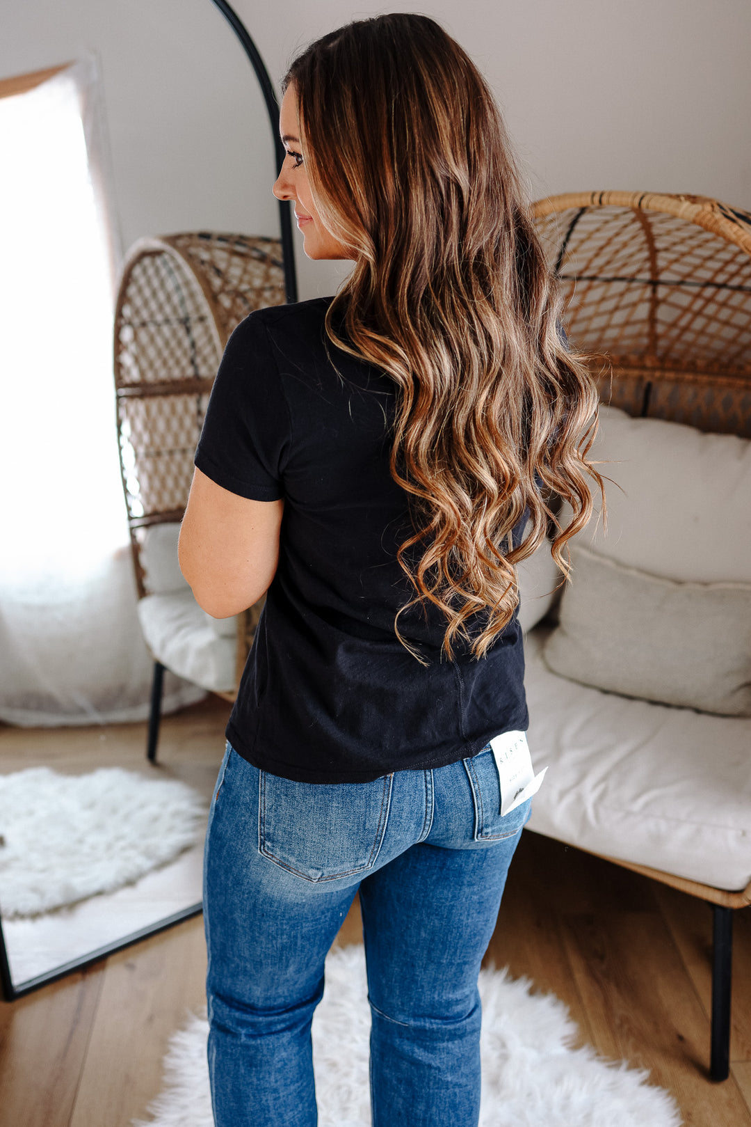 Quinn Cotton Tee - Black