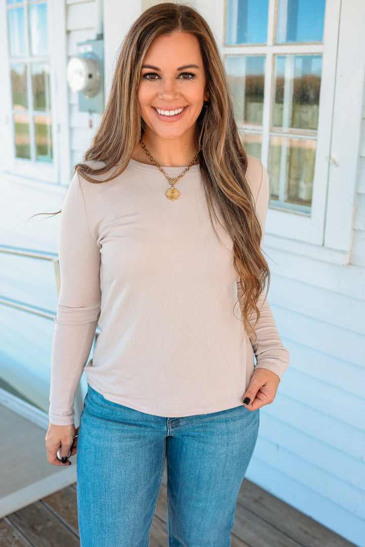 The Essential Long Sleeve - Oatmeal