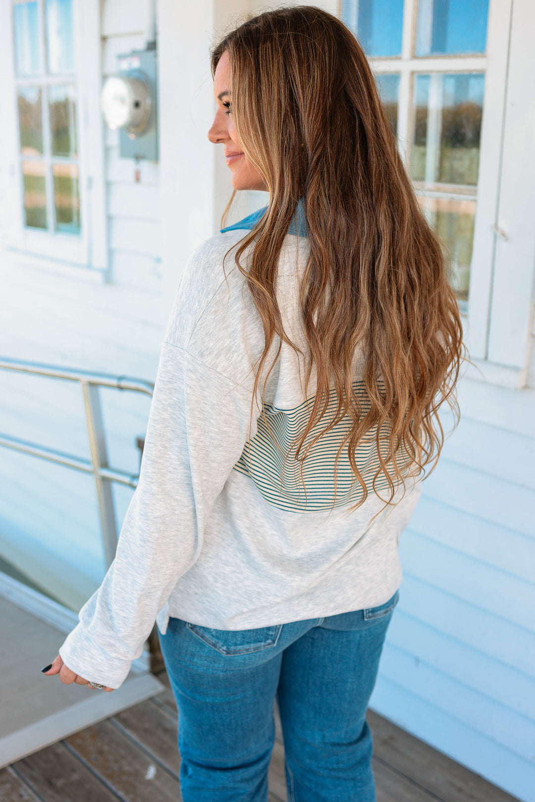 Shay Collared V-Neck Pullover