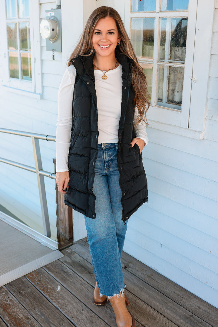 Kate Longline Hooded Vest