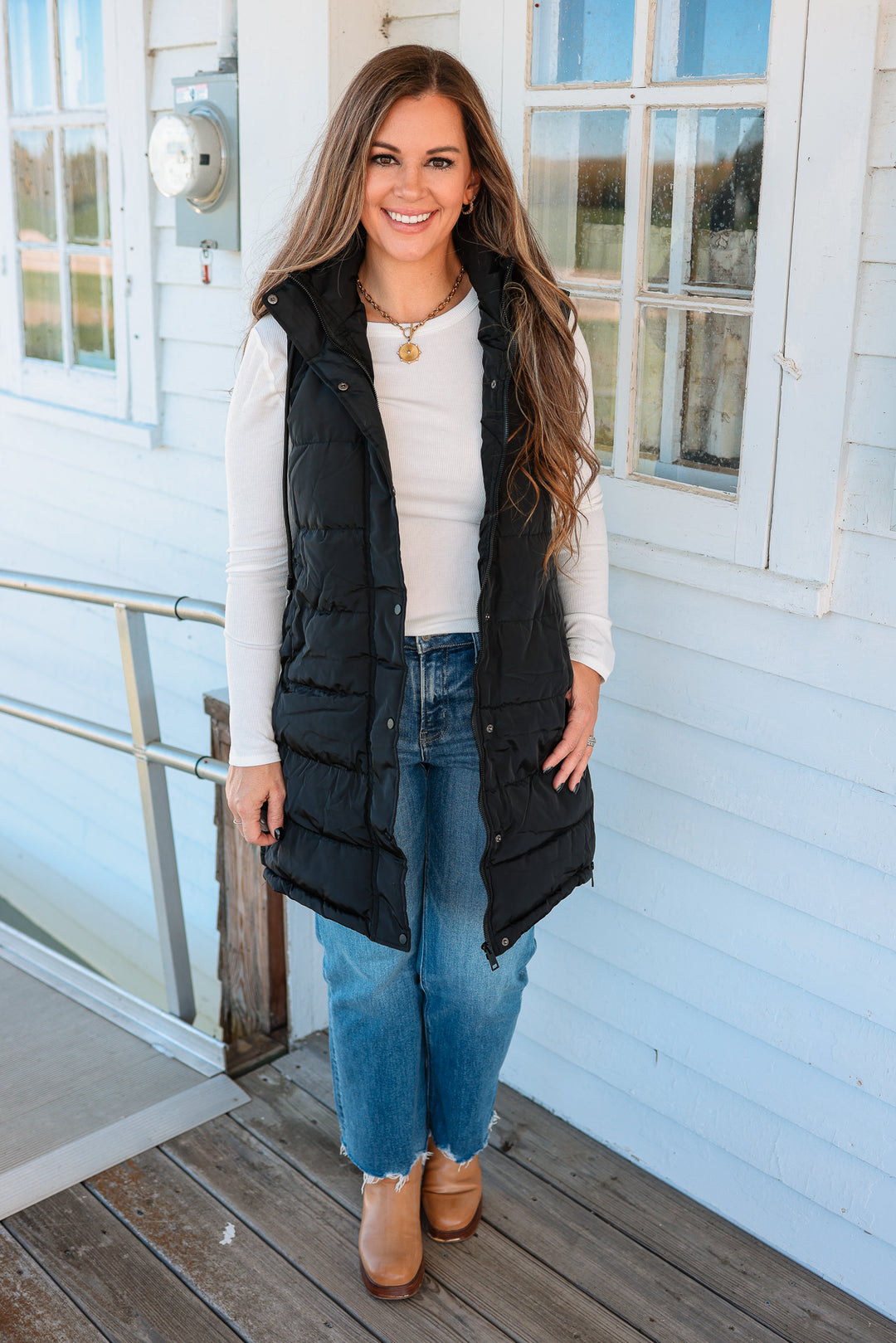 Kate Longline Hooded Vest