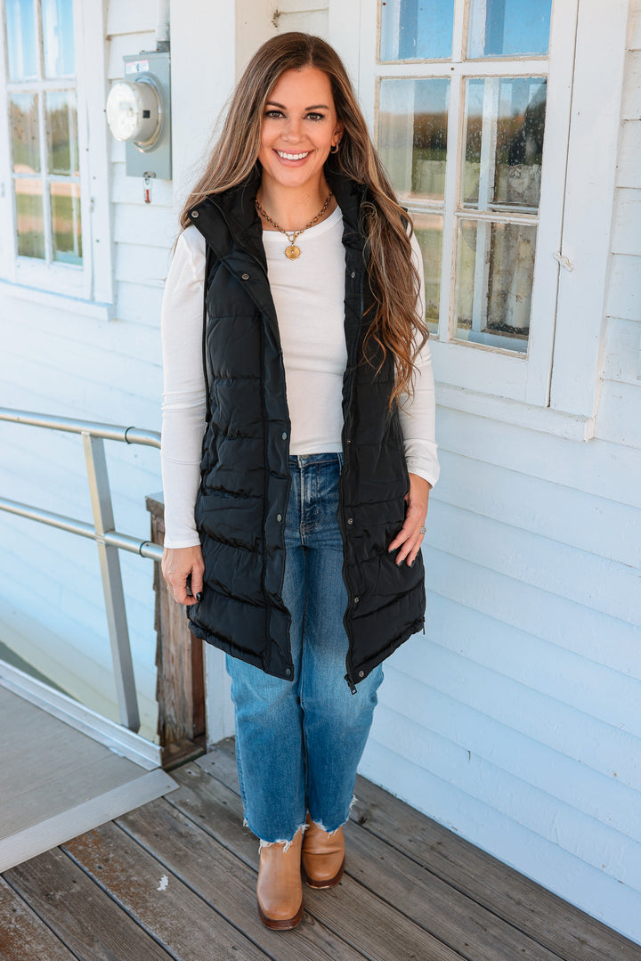 Kate Longline Hooded Vest