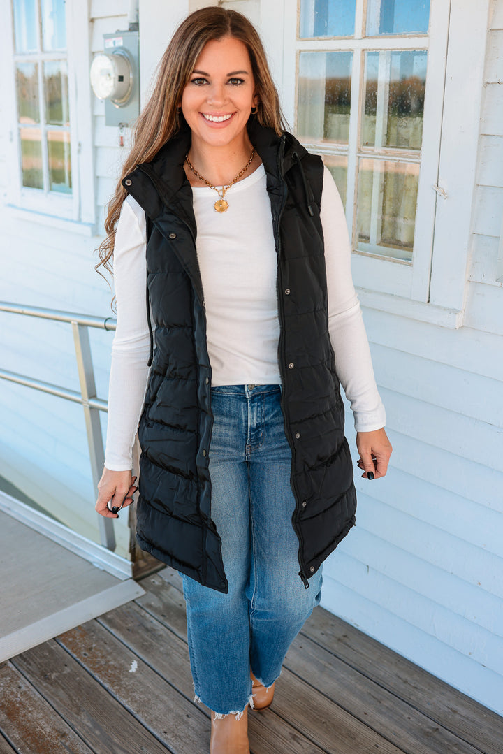 Kate Longline Hooded Vest
