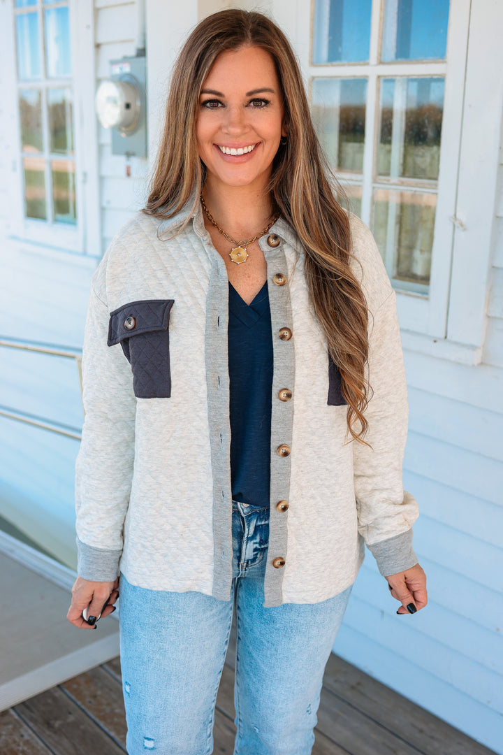 Emery Quilted Shacket