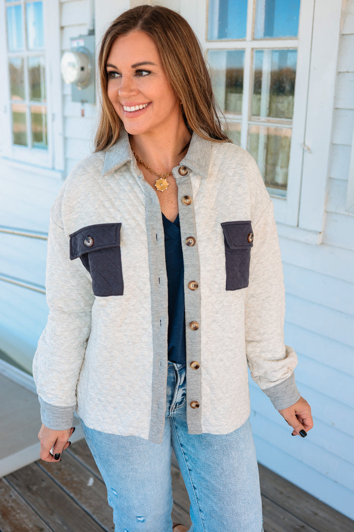 Emery Quilted Shacket