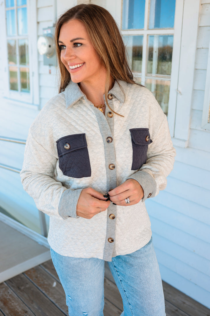 Emery Quilted Shacket