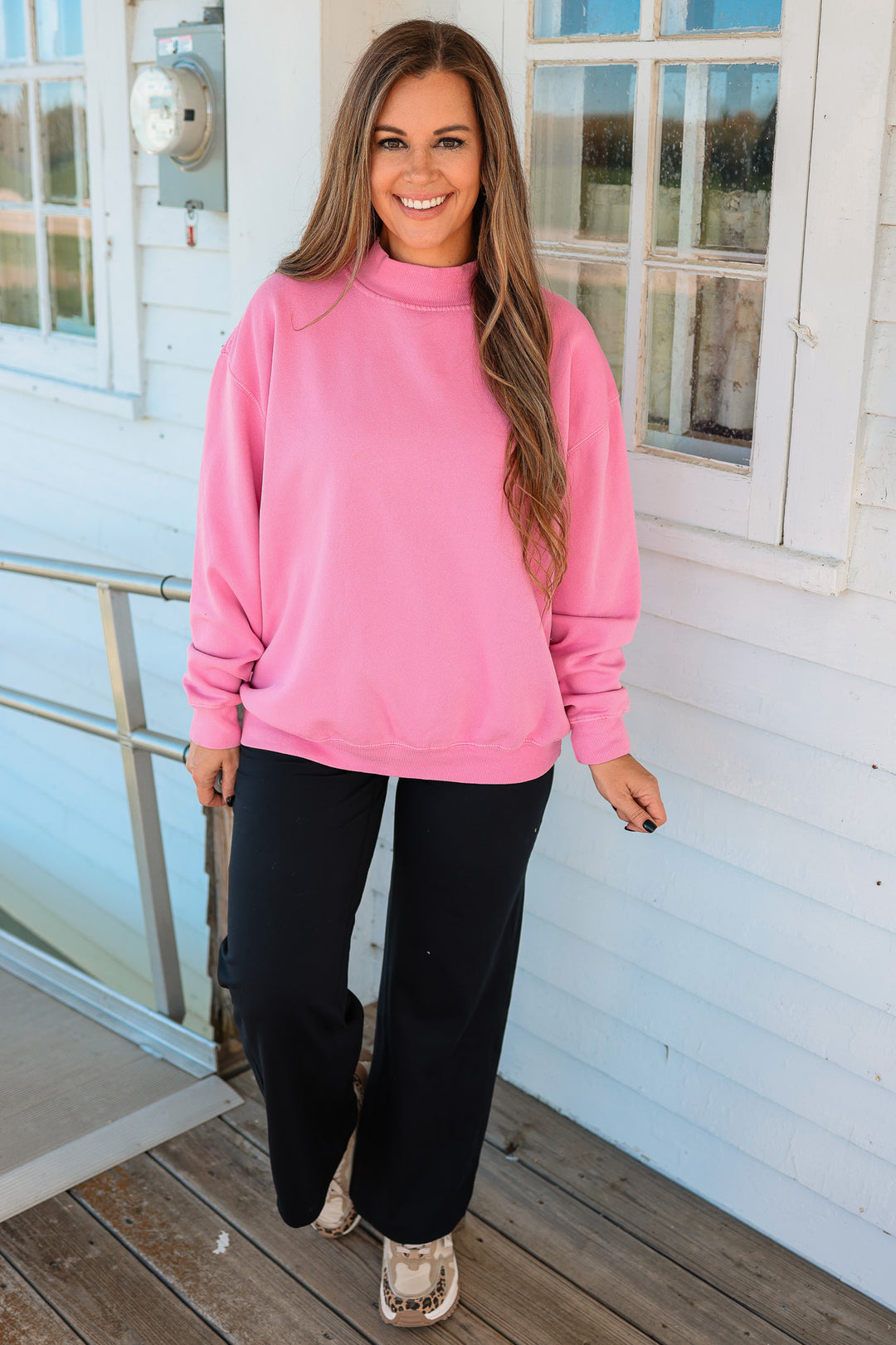 Saltwash Mockneck - Petal Pink