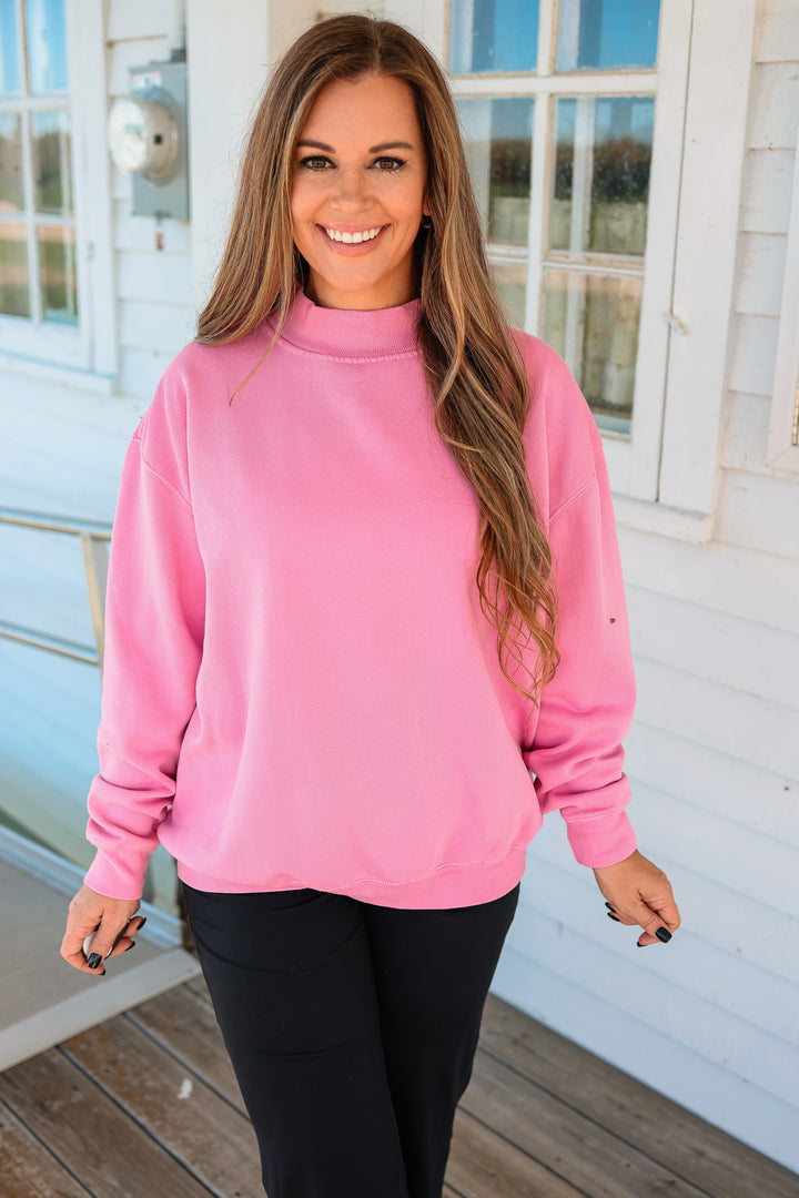 Saltwash Mockneck - Petal Pink
