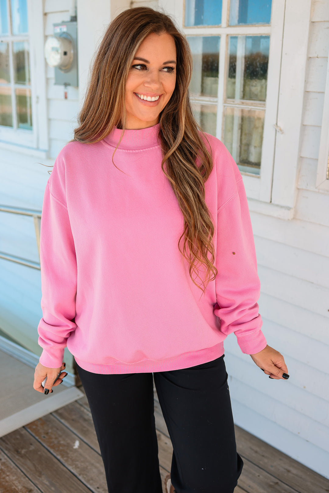 Saltwash Mockneck - Petal Pink