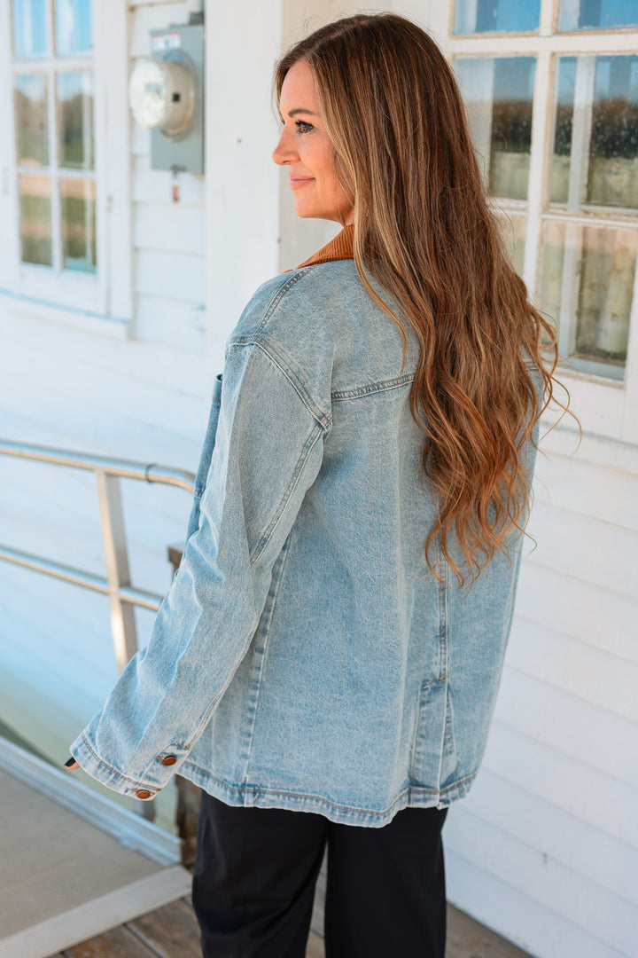 Watson Corduroy Collar Denim Jacket