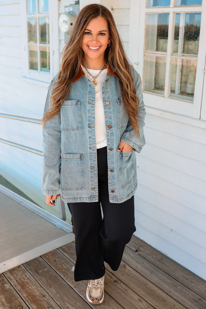 Watson Corduroy Collar Denim Jacket