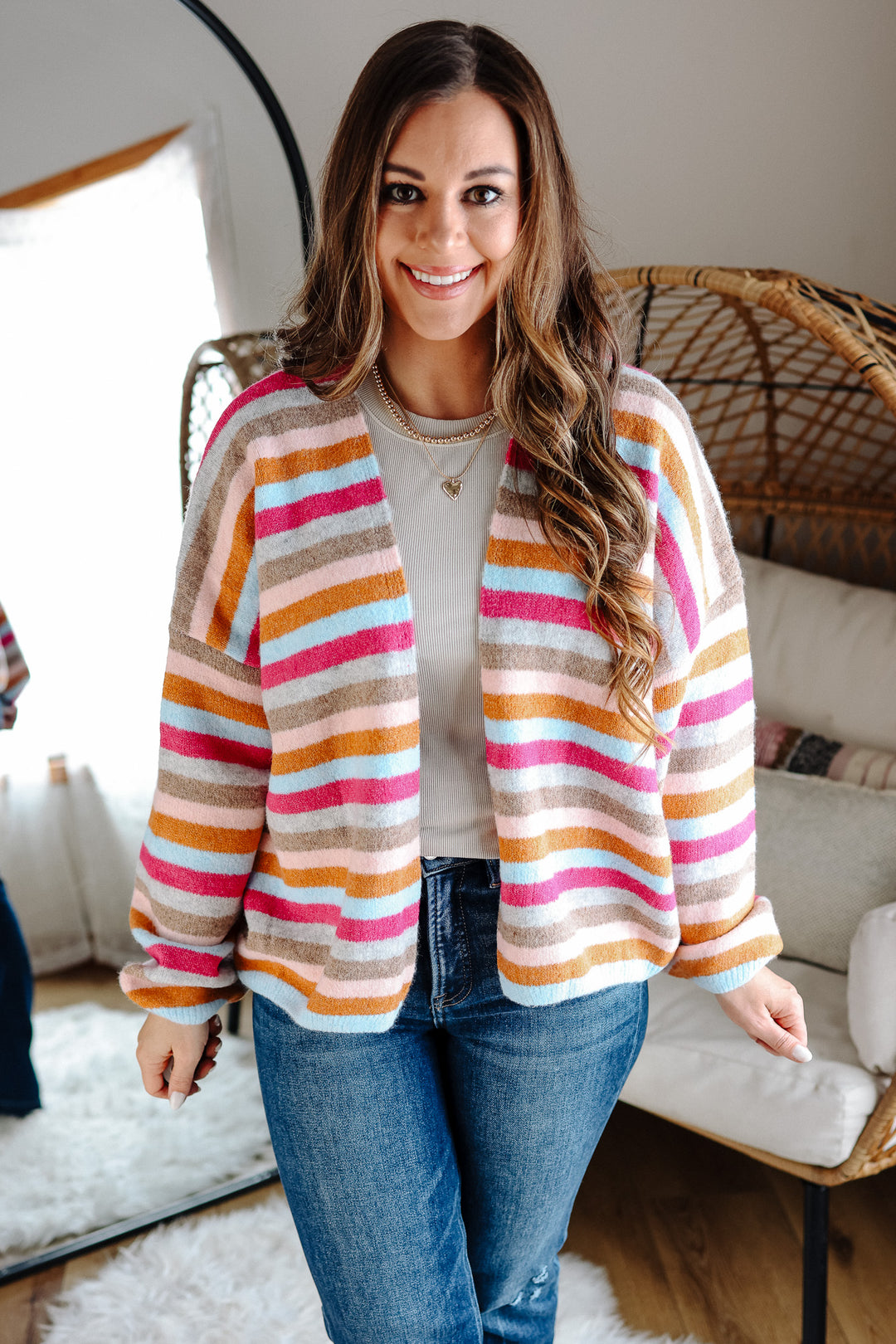 Sawyer Multicolor Striped Cardigan
