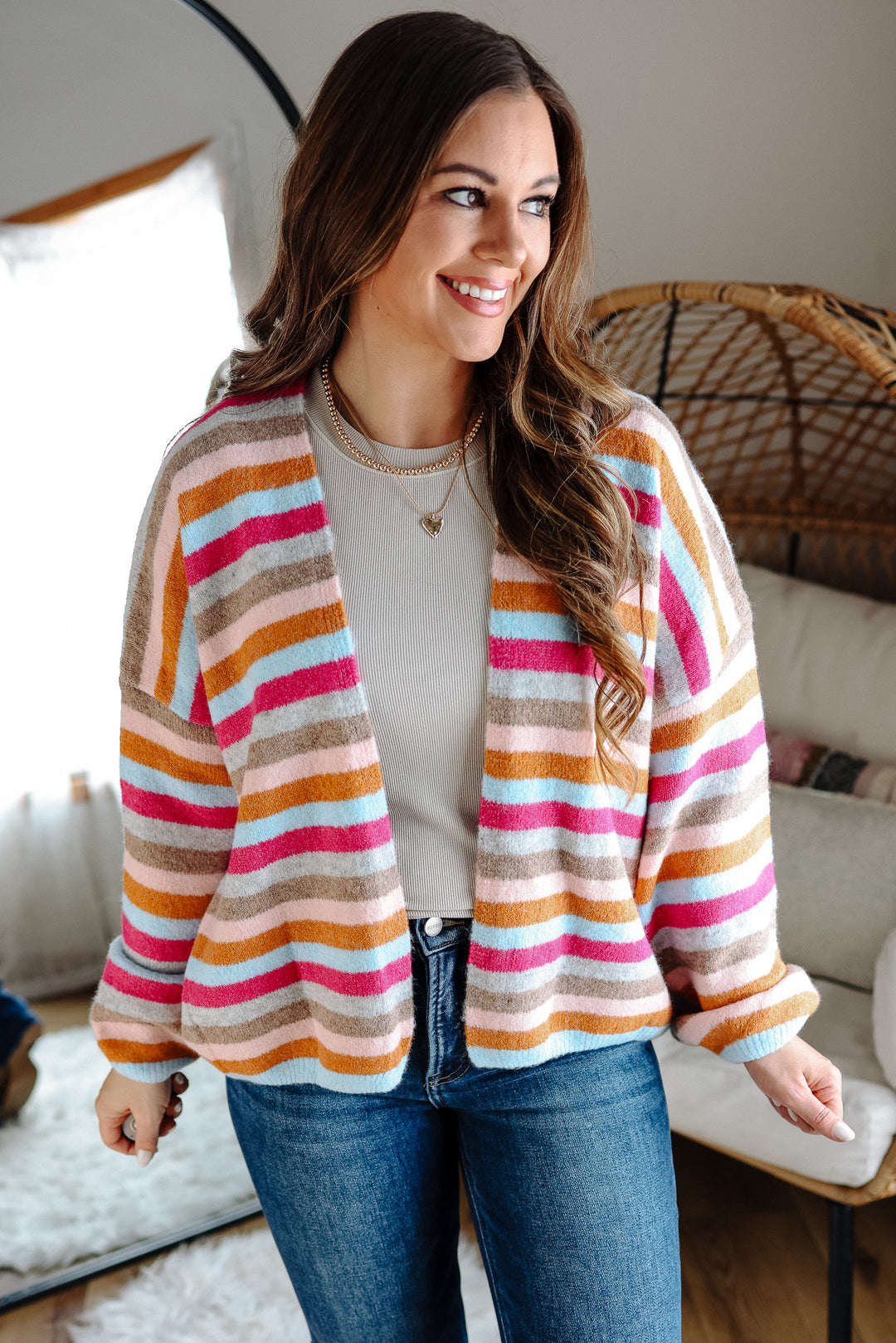 Sawyer Multicolor Striped Cardigan