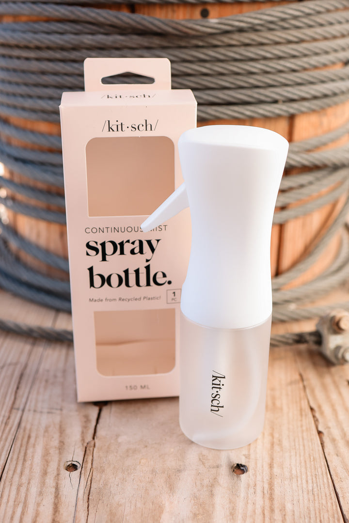 Recycled Plastic Continuous Spray Bottle - White