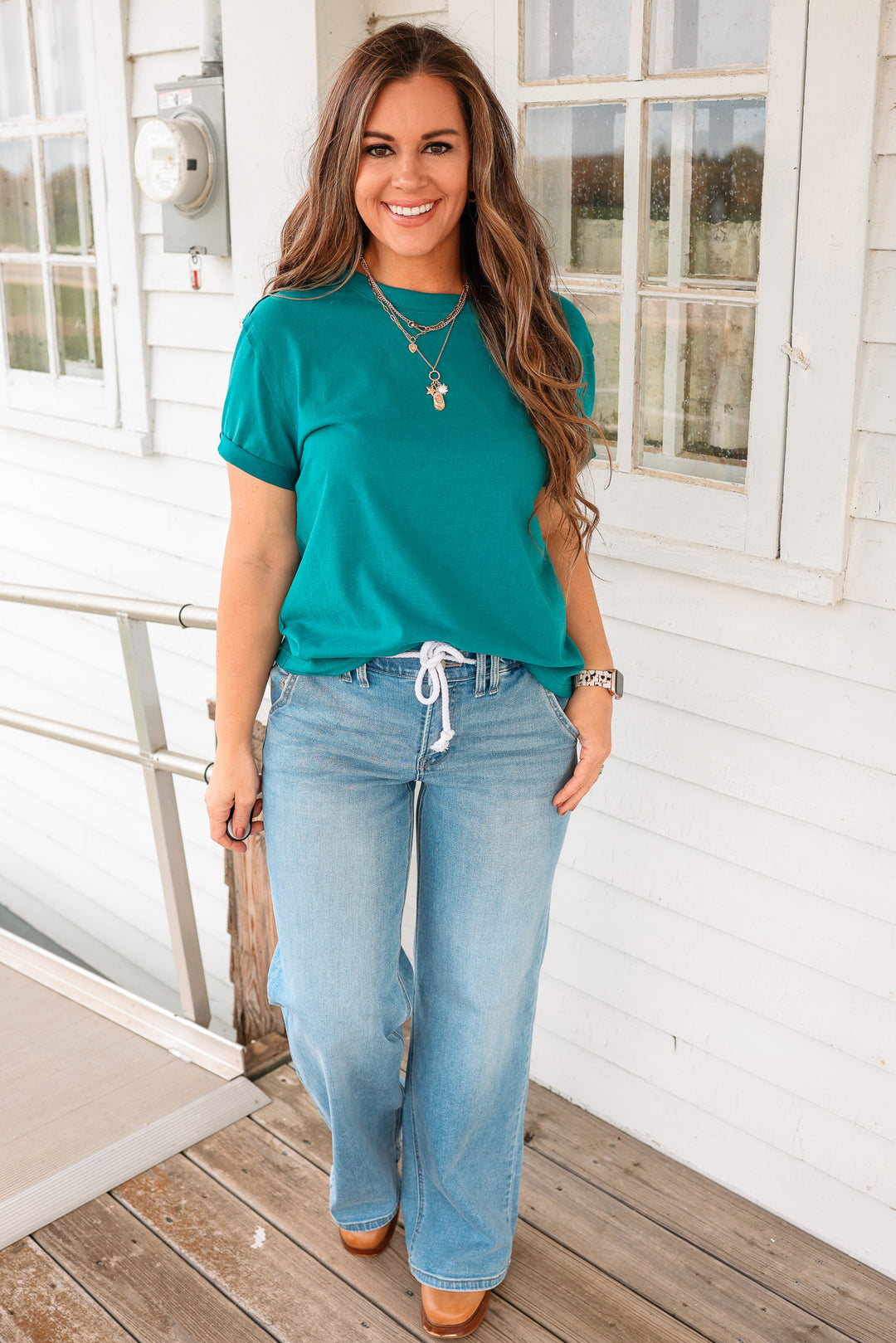 Mali Short Sleeve Tee - Teal