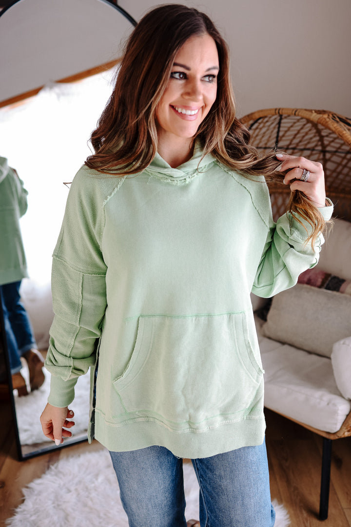 Deb Washed Hoodie - Sage