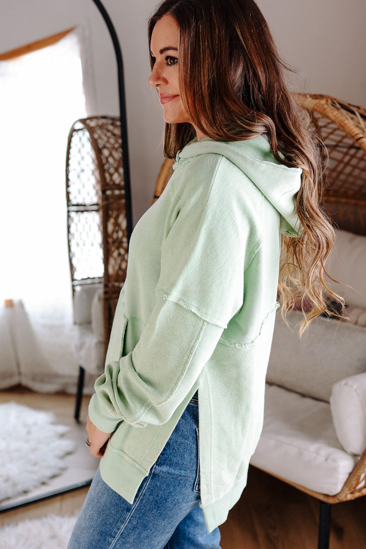 Deb Washed Hoodie - Sage