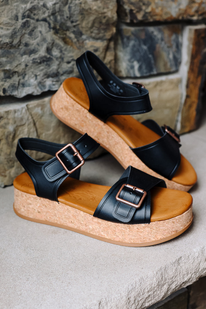 Magical Platform Sandal - Black