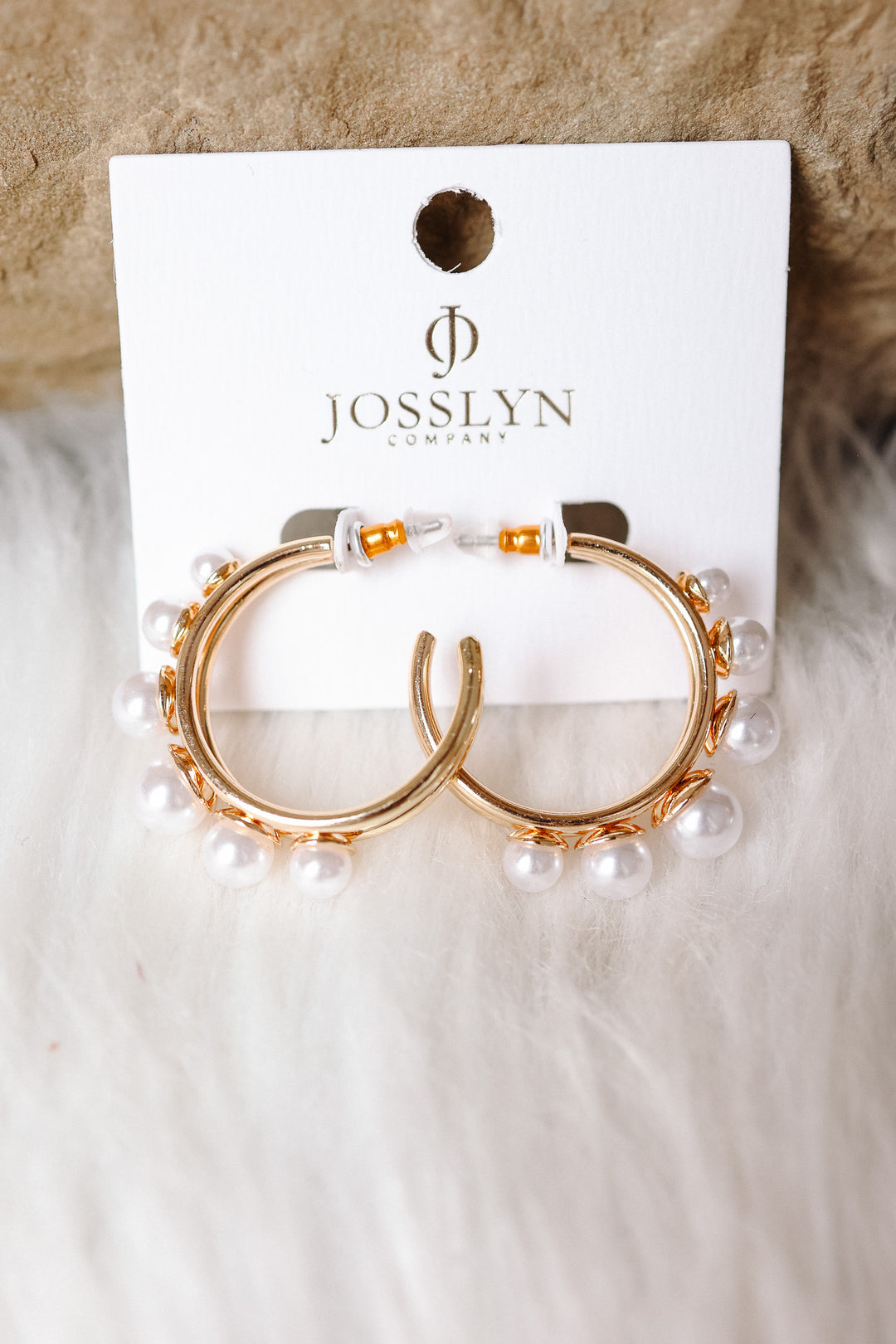 Stunning Bold Pearl Hoop Earring