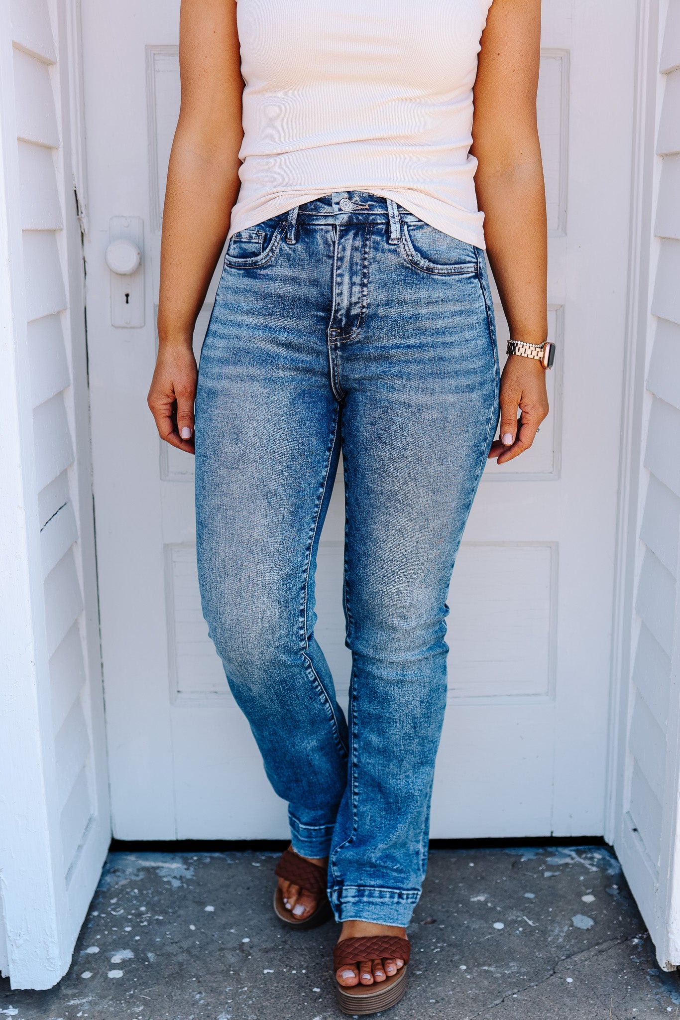 LOVERVET: Roxy High Rise Bootcut Jeans