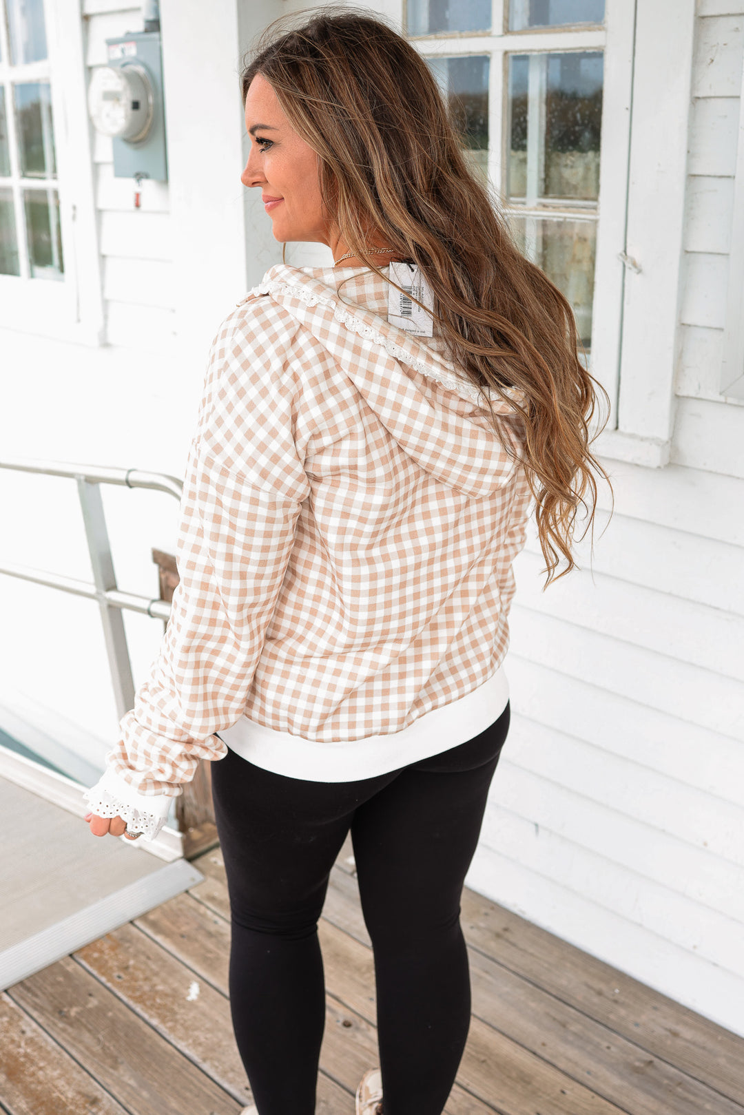 Comfort Zone HalfZip - Gingham Lace