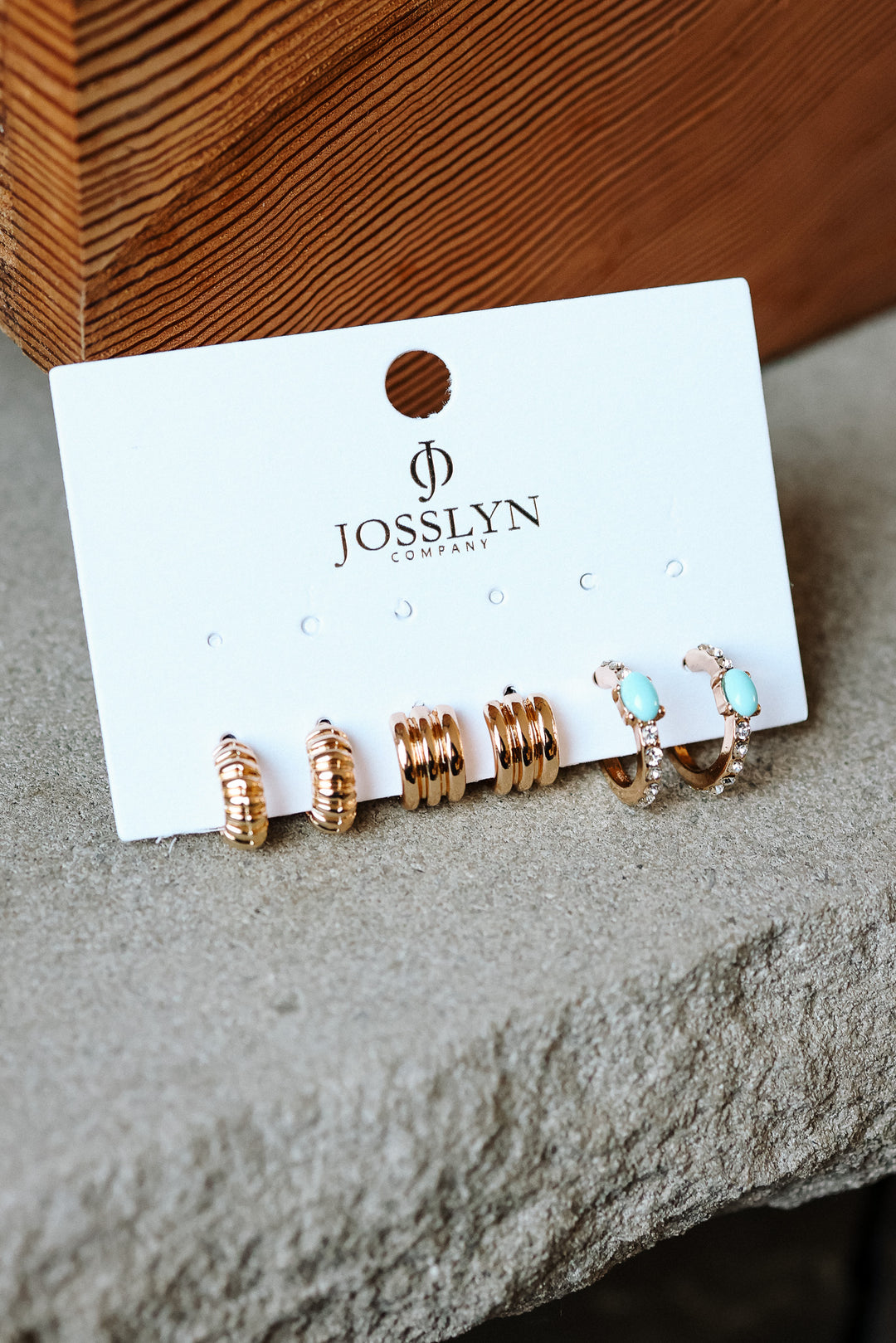 Turquoise Hoop Trio Earring Set