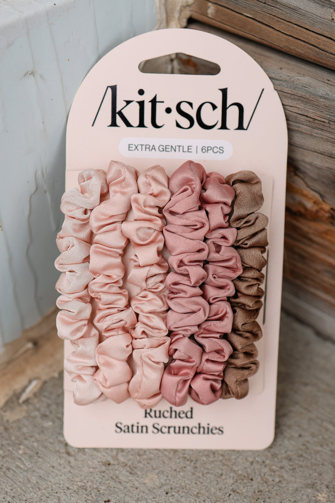 Ultra Petite Satin Scrunchies 6pc - Terracotta