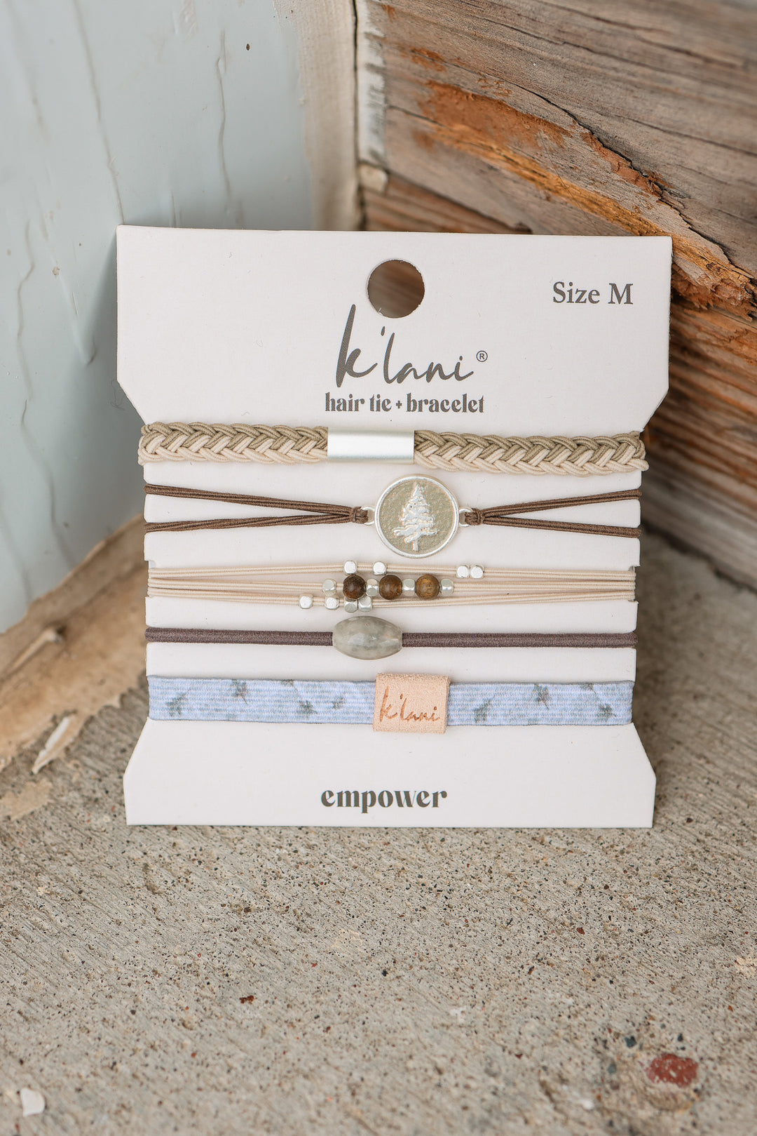 "Empower" Camo, Pine Tree and Earthy Tone Hair Tie Bracelets