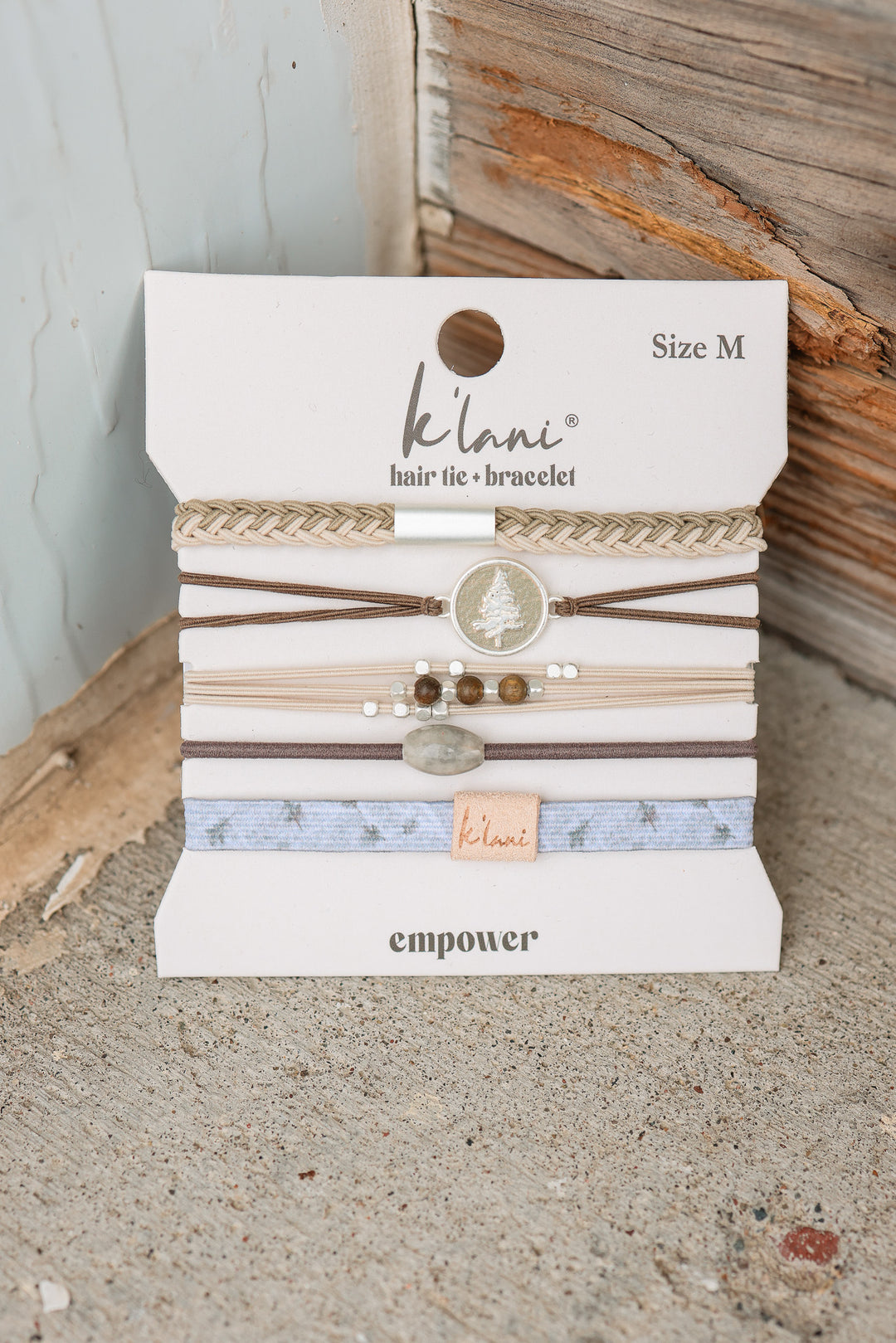"Empower" Camo, Pine Tree and Earthy Tone Hair Tie Bracelets