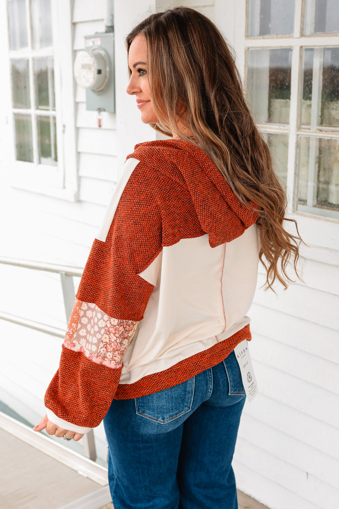 Sloane Floral Patchwork Hoodie Jacket