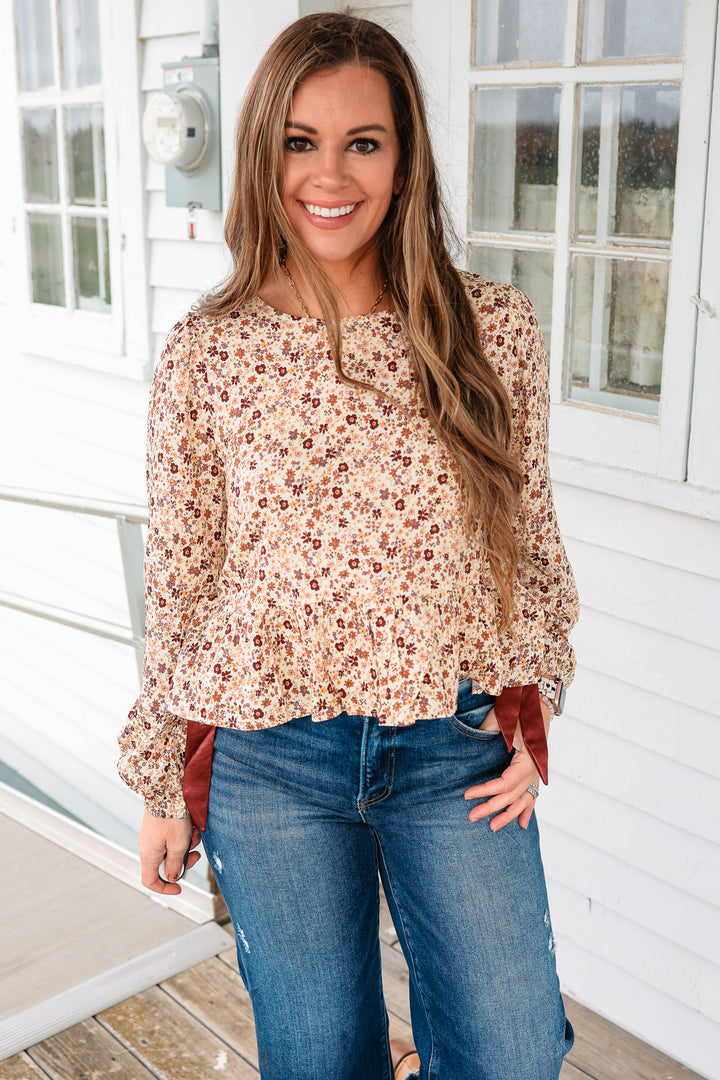 Mckenna Side Ribbon Peplum