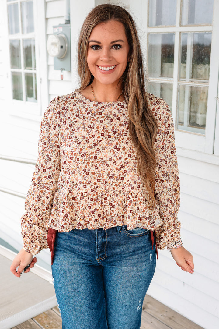 Mckenna Side Ribbon Peplum