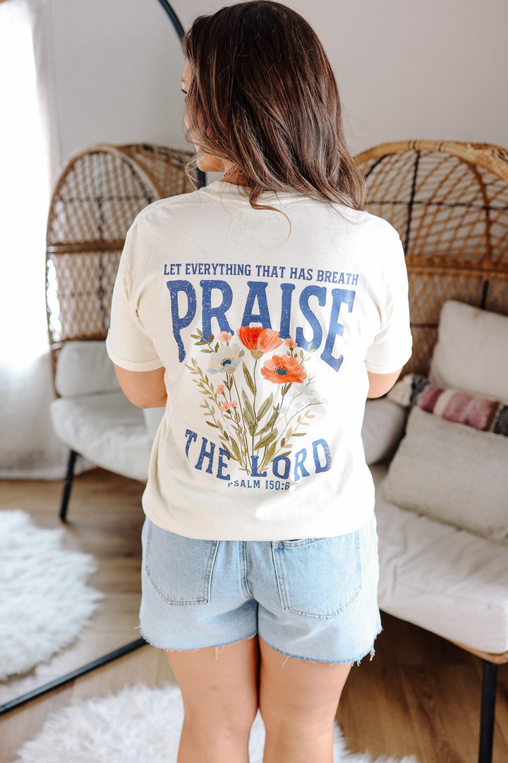 Praise The Lord Graphic Tee - Ivory