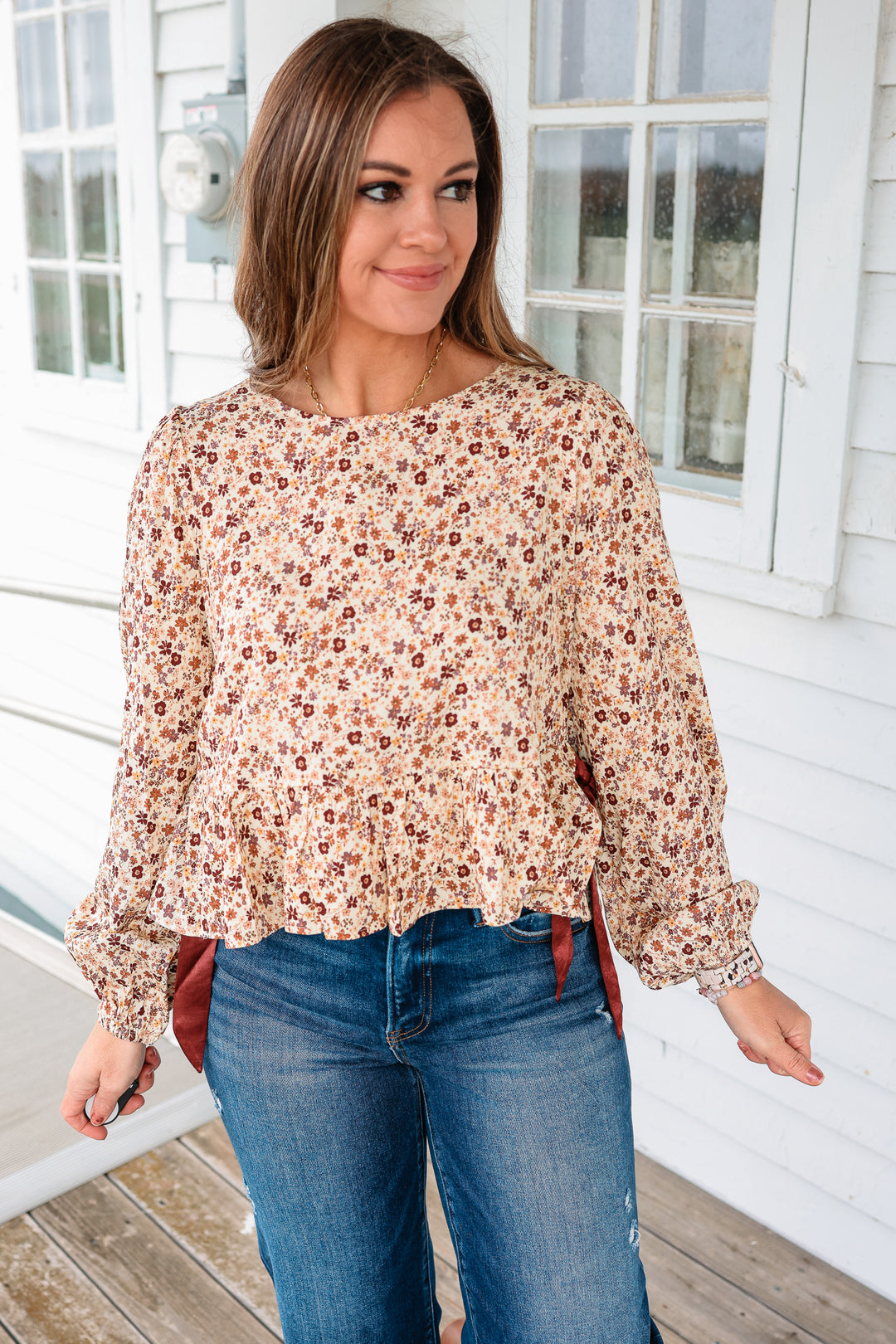 Mckenna Side Ribbon Peplum