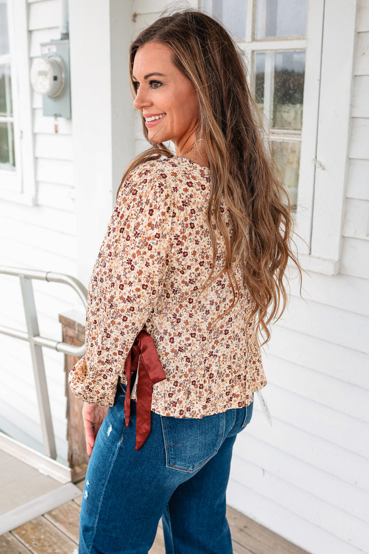 Mckenna Side Ribbon Peplum