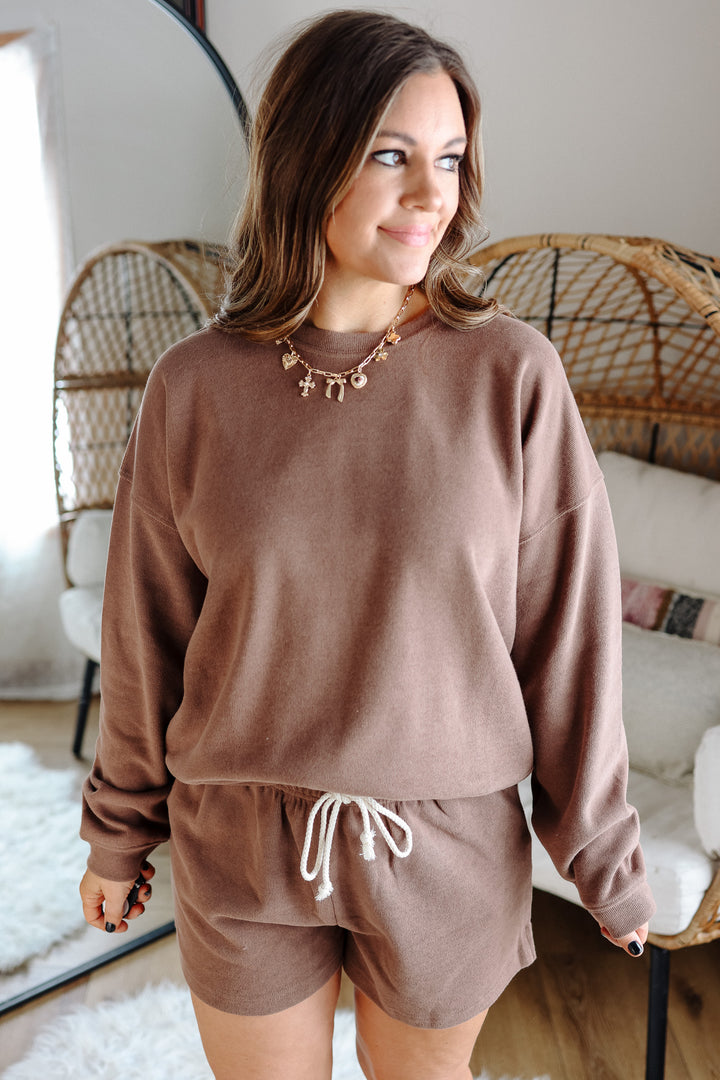 Ivy Soft Touch Knit Pullover - Choco