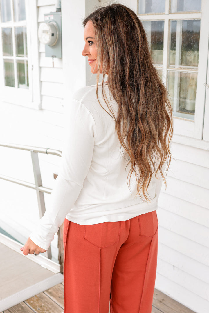 Aspen Half-Button Top