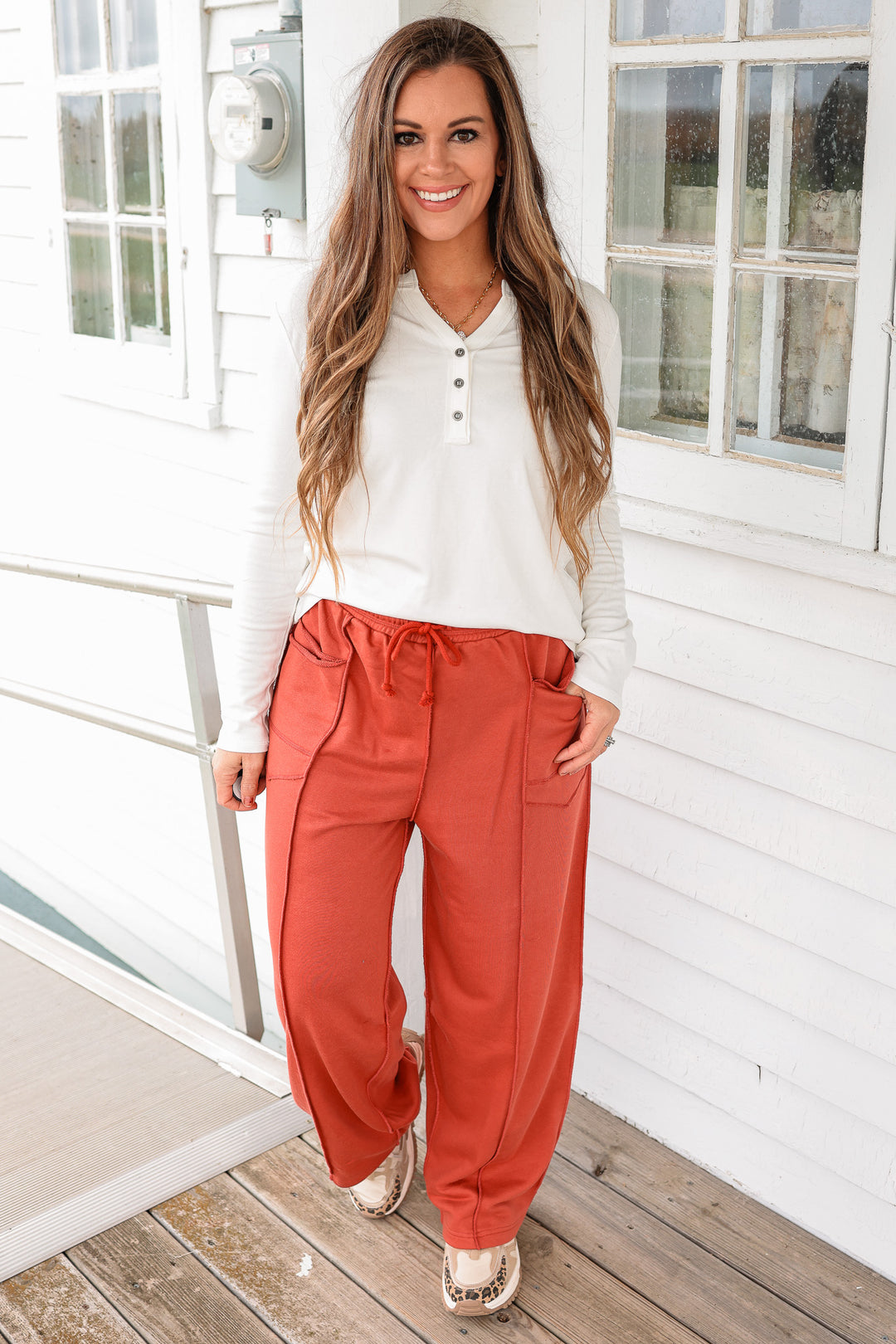 Aspen Half-Button Top