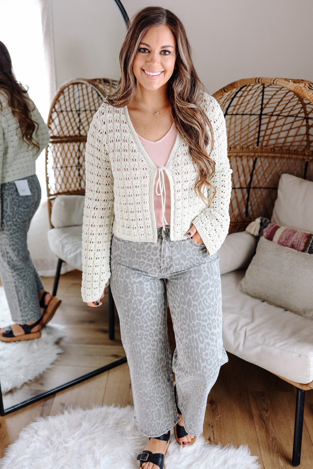 Scout Bell Sleeve Front Tie Cardigan