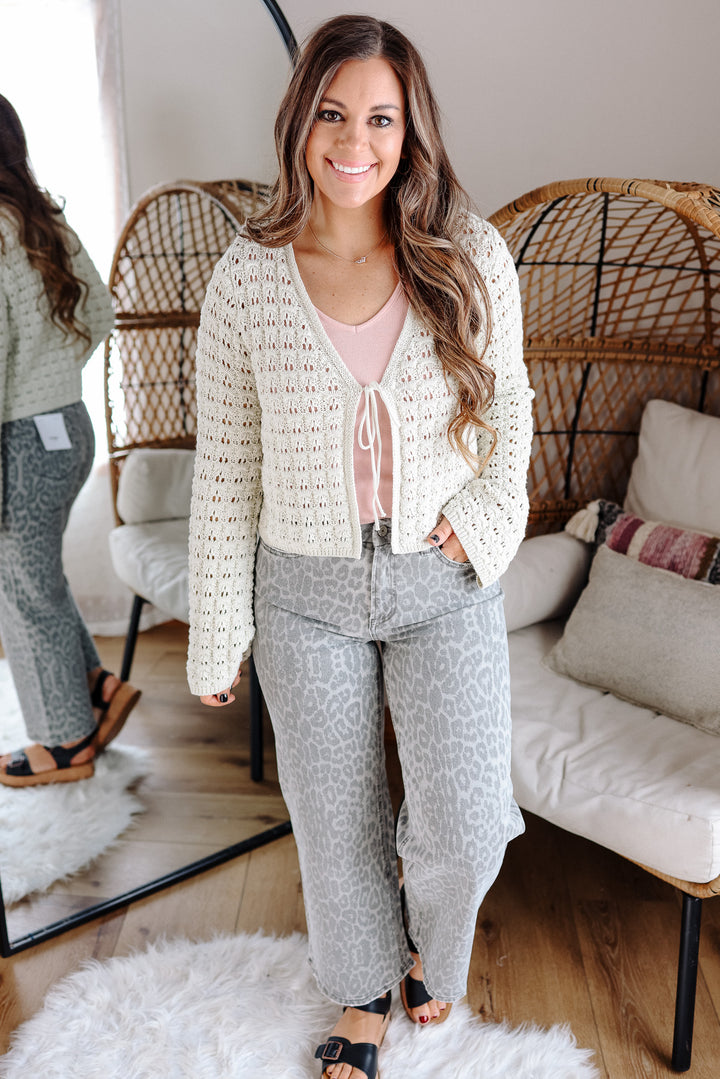 Scout Bell Sleeve Front Tie Cardigan